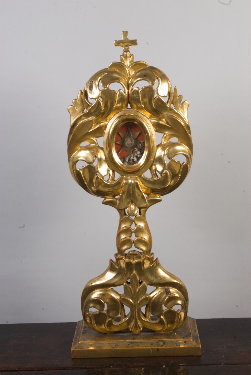 Reliquiario di Santa Giovanna Francesca de Chantal, Santa (reliquiario-ostensorio) - bottega piemontese (metà sec. XIX)