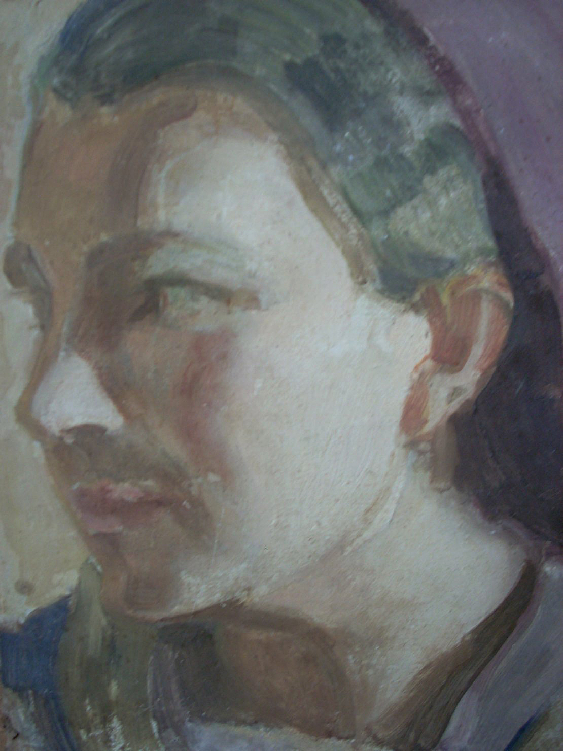 Ritratto di contadina, ritratto di donna (dipinto) di Ciamarra Elena (sec. XX)