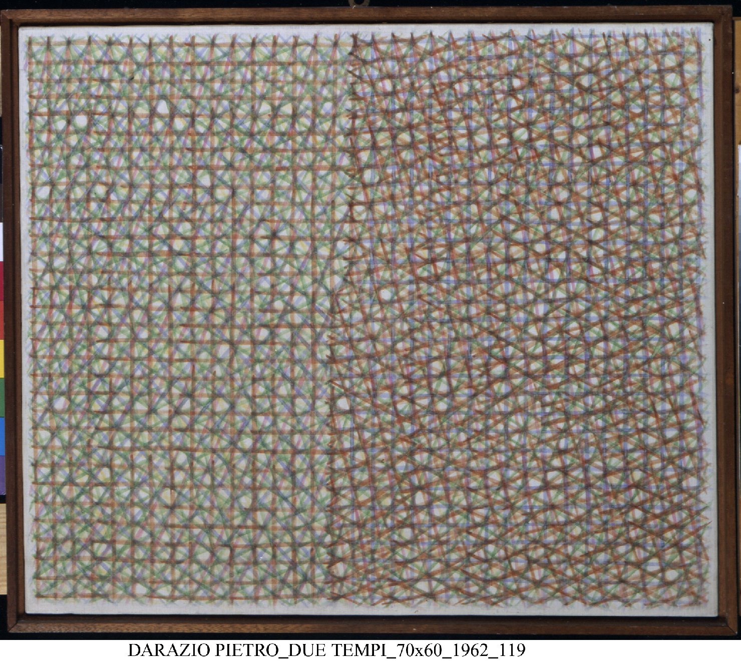 Due tempi (dipinto) di Dorazio Piero (sec. XX)