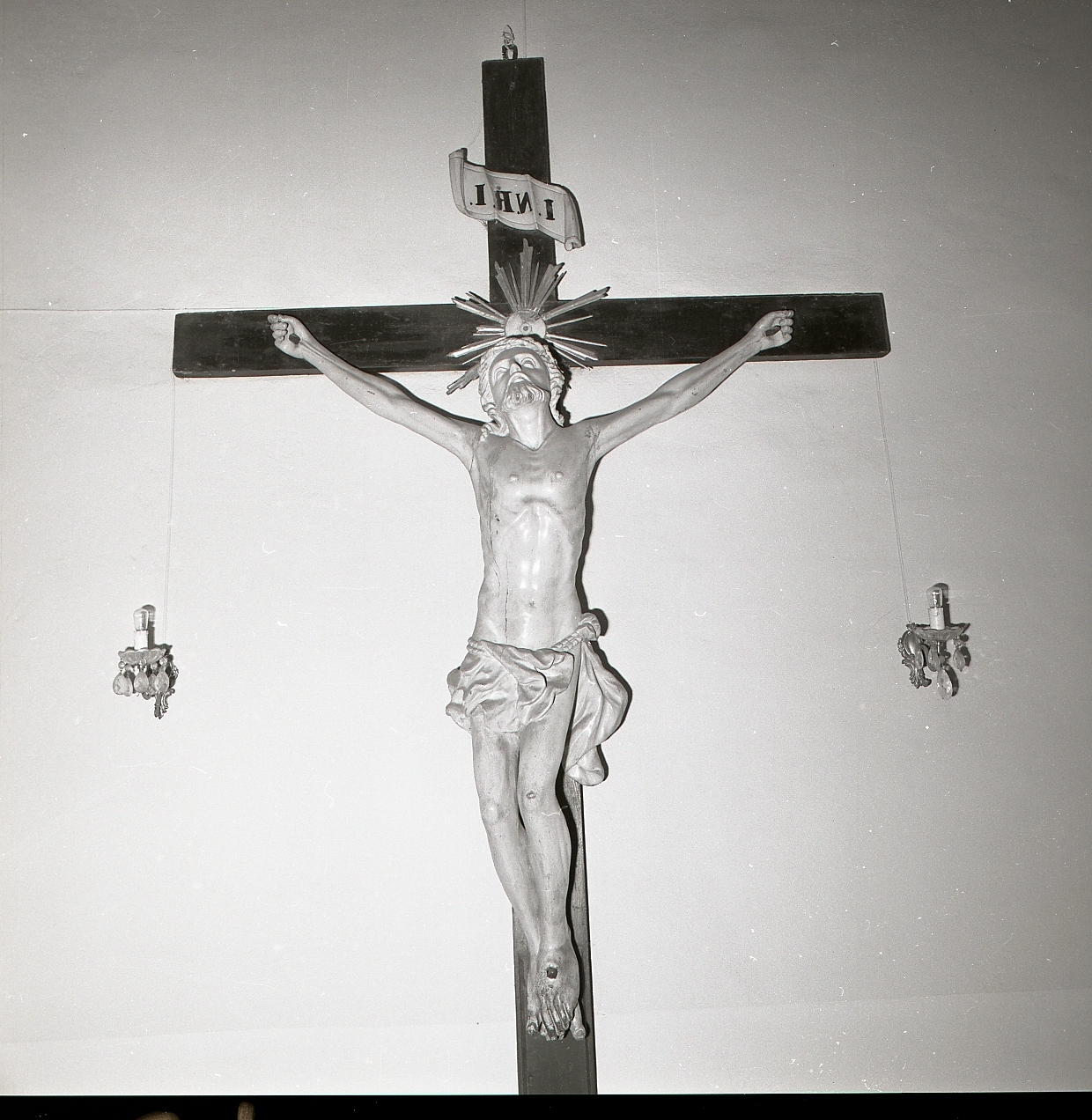 Cristo crocifisso (scultura) - bottega ferrarese (sec. XIX)