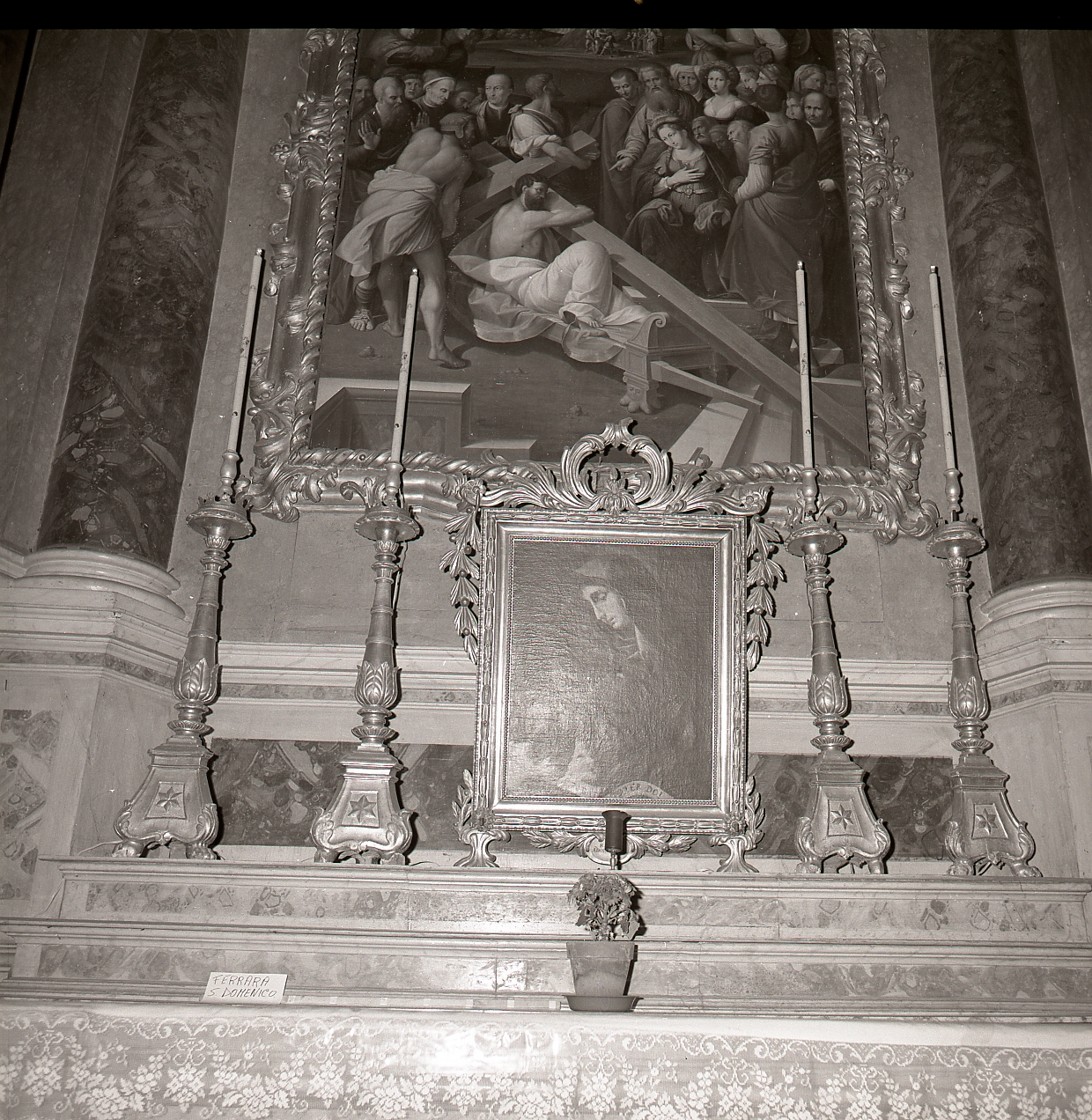 cornice di quadro d'altare - bottega ferrarese (sec. XVIII)