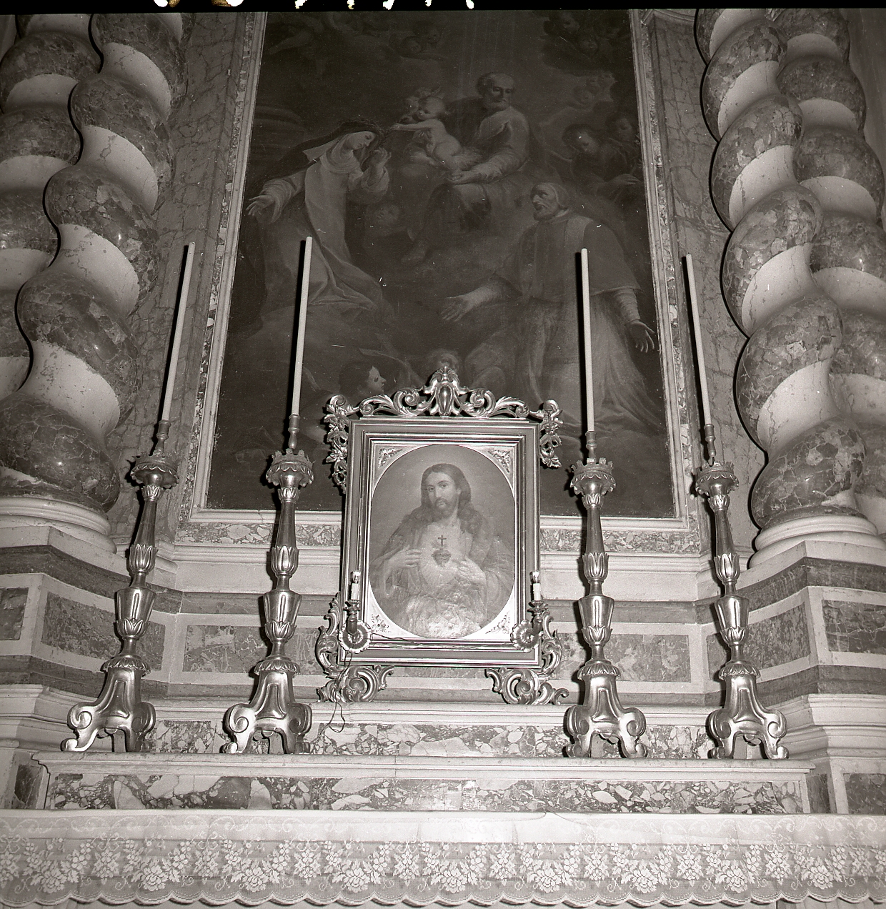 Sacro Cuore di Gesù (quadro d'altare) - ambito ferrarese (sec. XIX)