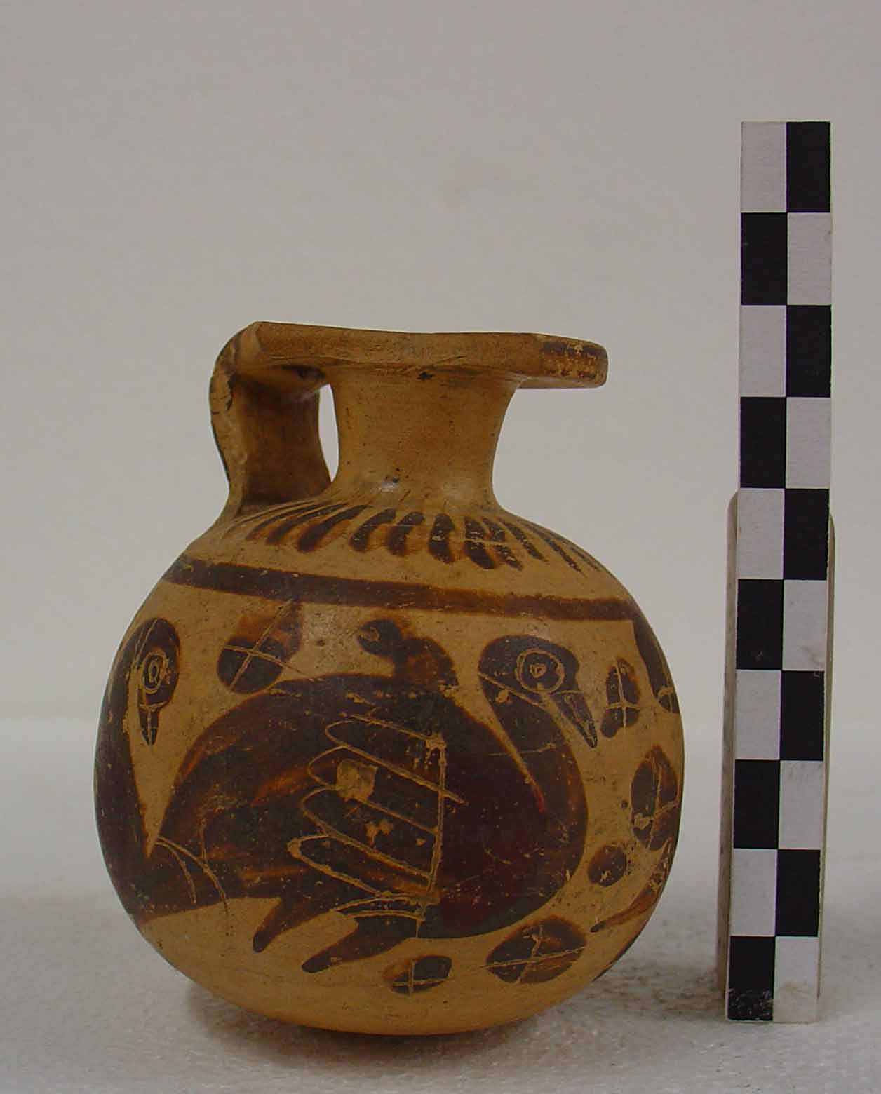 aryballos - Ciclo dei Galli Affrontati, Gruppo di Michigan (primo quarto VI a.C)