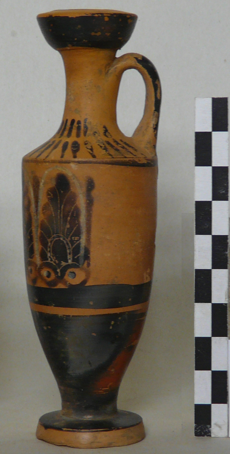lekythos - produzione attica, bottega del Pittore di Haimon (primo quarto V a.C)