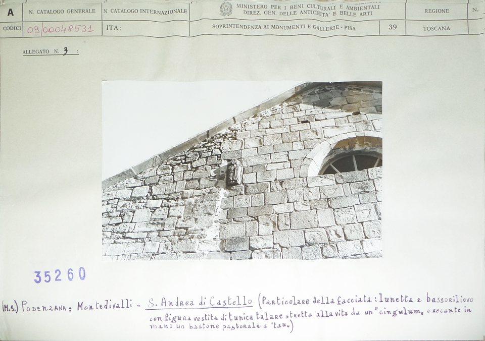 Chiesa di S. Andrea di Castello (chiesa, parrocchiale) - Podenzana (MS)  (X; XI- XII)