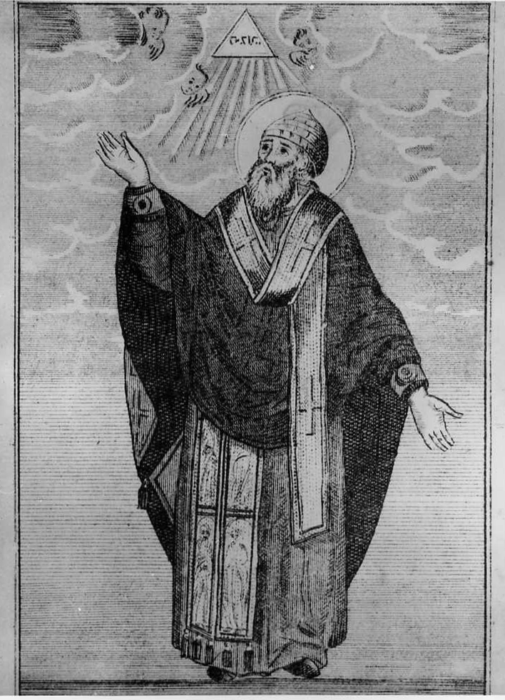 San Spiridone in preghiera, San Spiridone (stampa) - ambito italiano (sec. XIX)