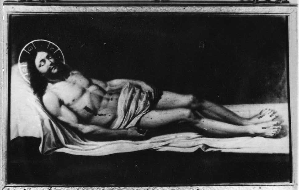 Cristo deposto (coperchio di sarcofago) - ambito italiano (sec. XVIII)