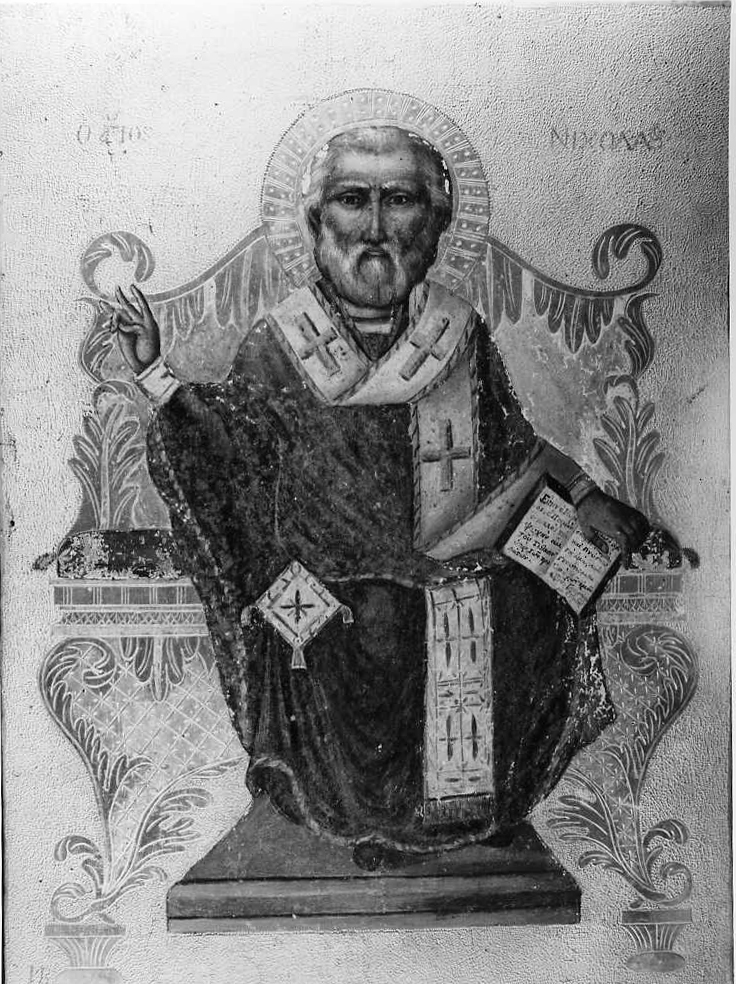 San Nicola in trono, San Nicola (dipinto) - ambito greco (sec. XIX)
