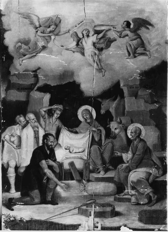 Adorazione dei pastori, Adorazione dei pastori (dipinto) di Venturas Spiridione (maniera) (fine/ inizio secc. XVIII / XIX)