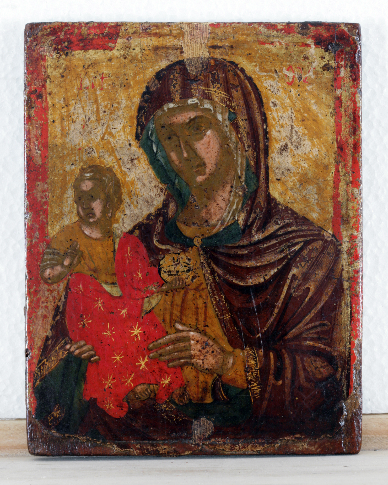 Vergine hodegetria (icona, opera isolata) - scuola cretese-veneziana (sec. XVII)