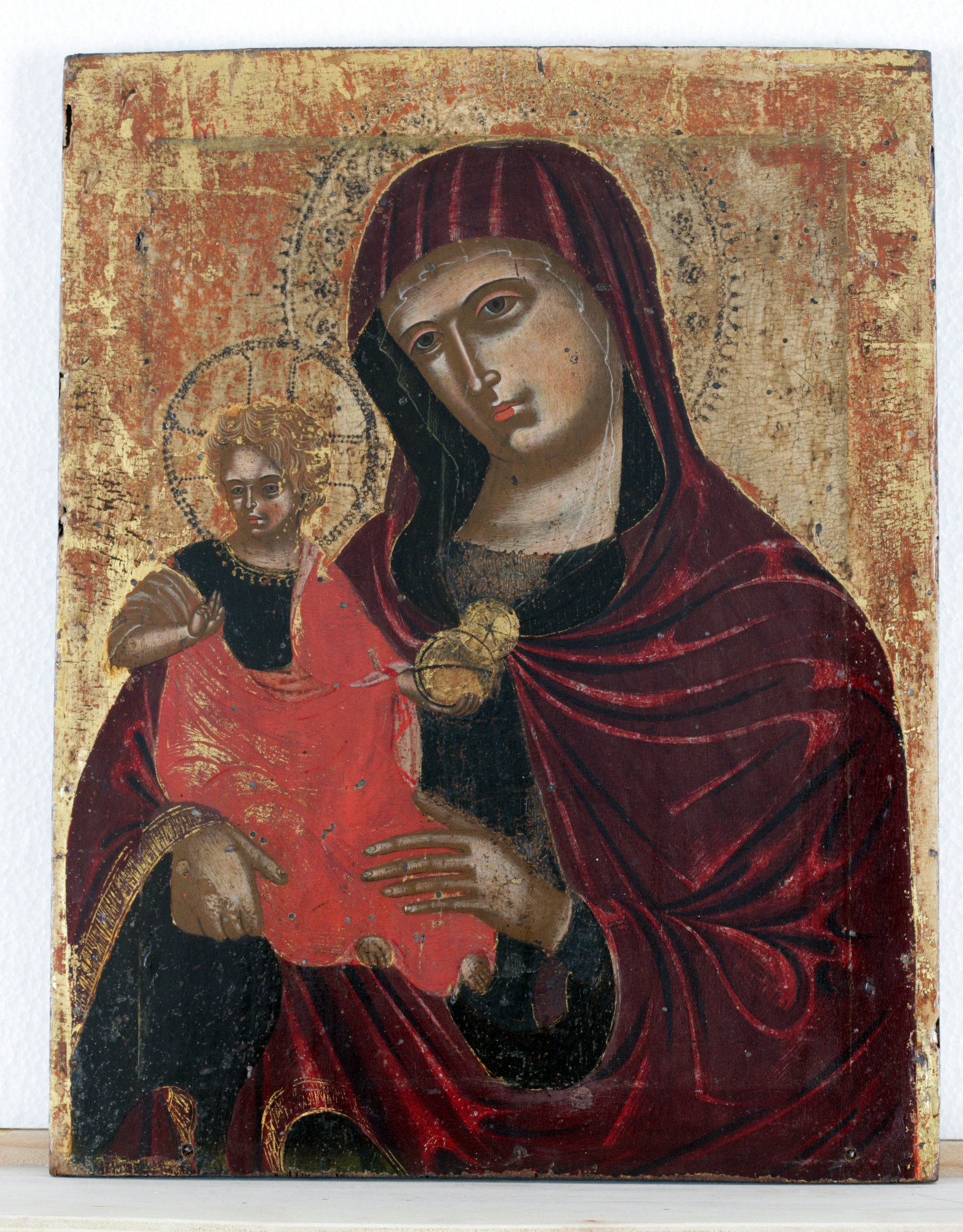 Vergine hodegetria (icona, opera isolata) - scuola cretese-veneziana (sec.XVI - XVII)