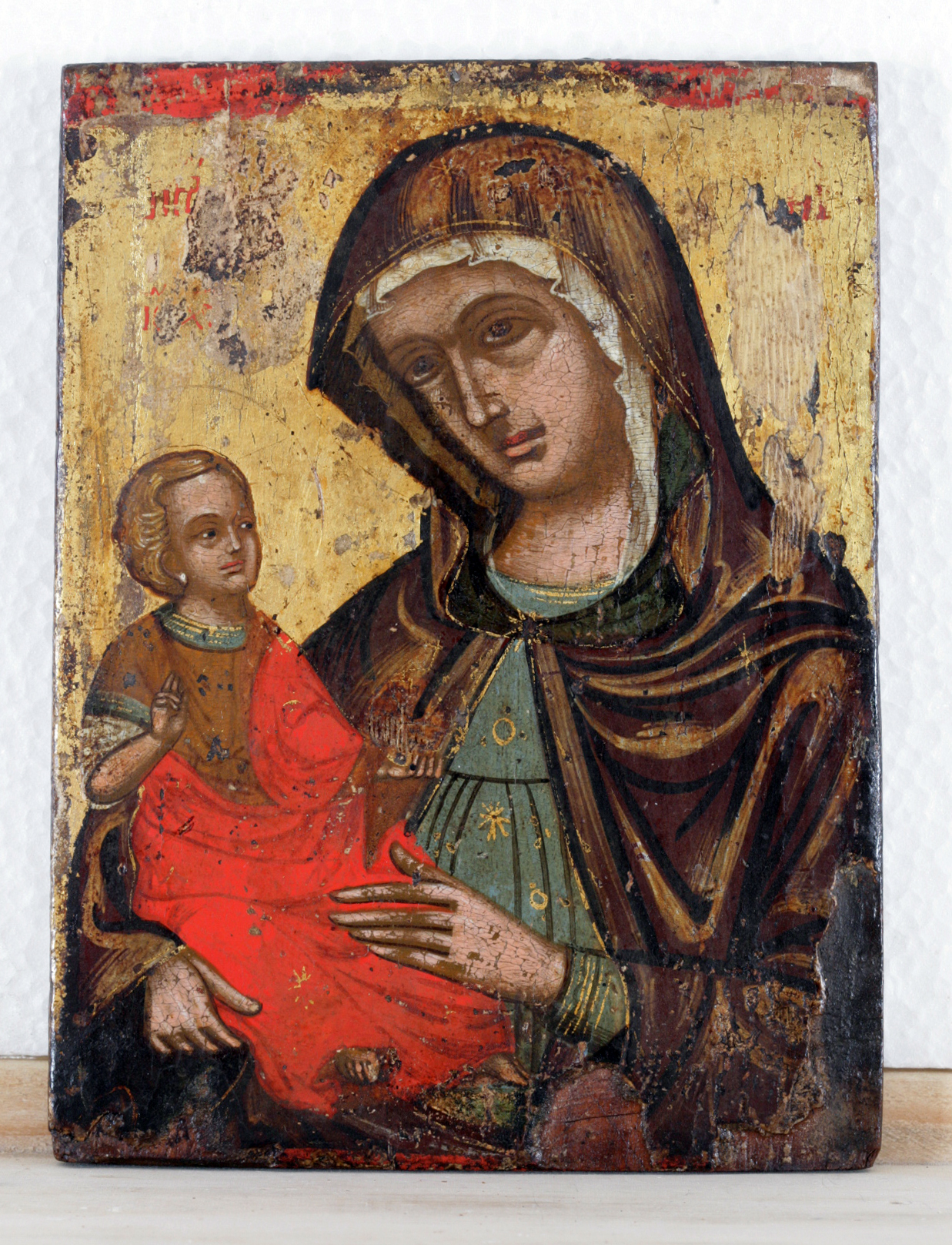 Vergine hodegetria (icona, opera isolata) - scuola cretese-veneziana (sec. XVI - XVII)