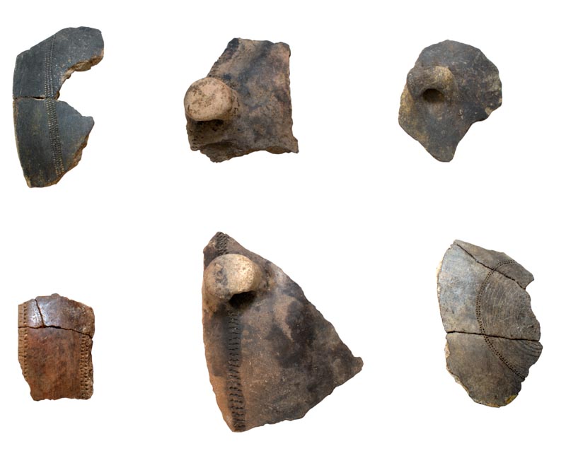recipiente a forma non identificata/ ansa - cultura di Binu Ighinu (metà/ metà Neolitico)
