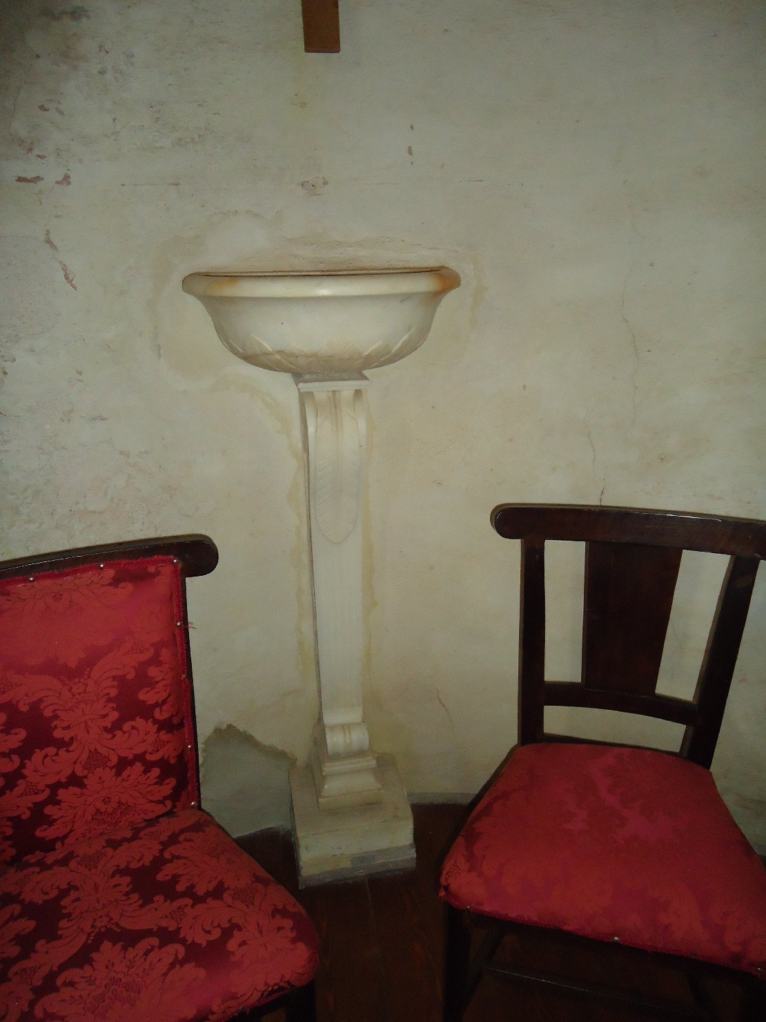 acquasantiera - bottega sarda (prima metà sec. XIX)