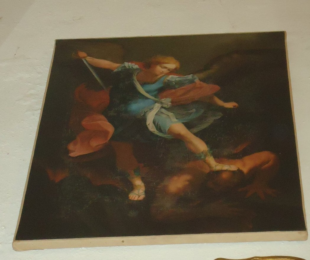 San Michele Arcangelo, San Michele Arcangelo (dipinto) - ambito italiano (seconda meta' sec. XIX)