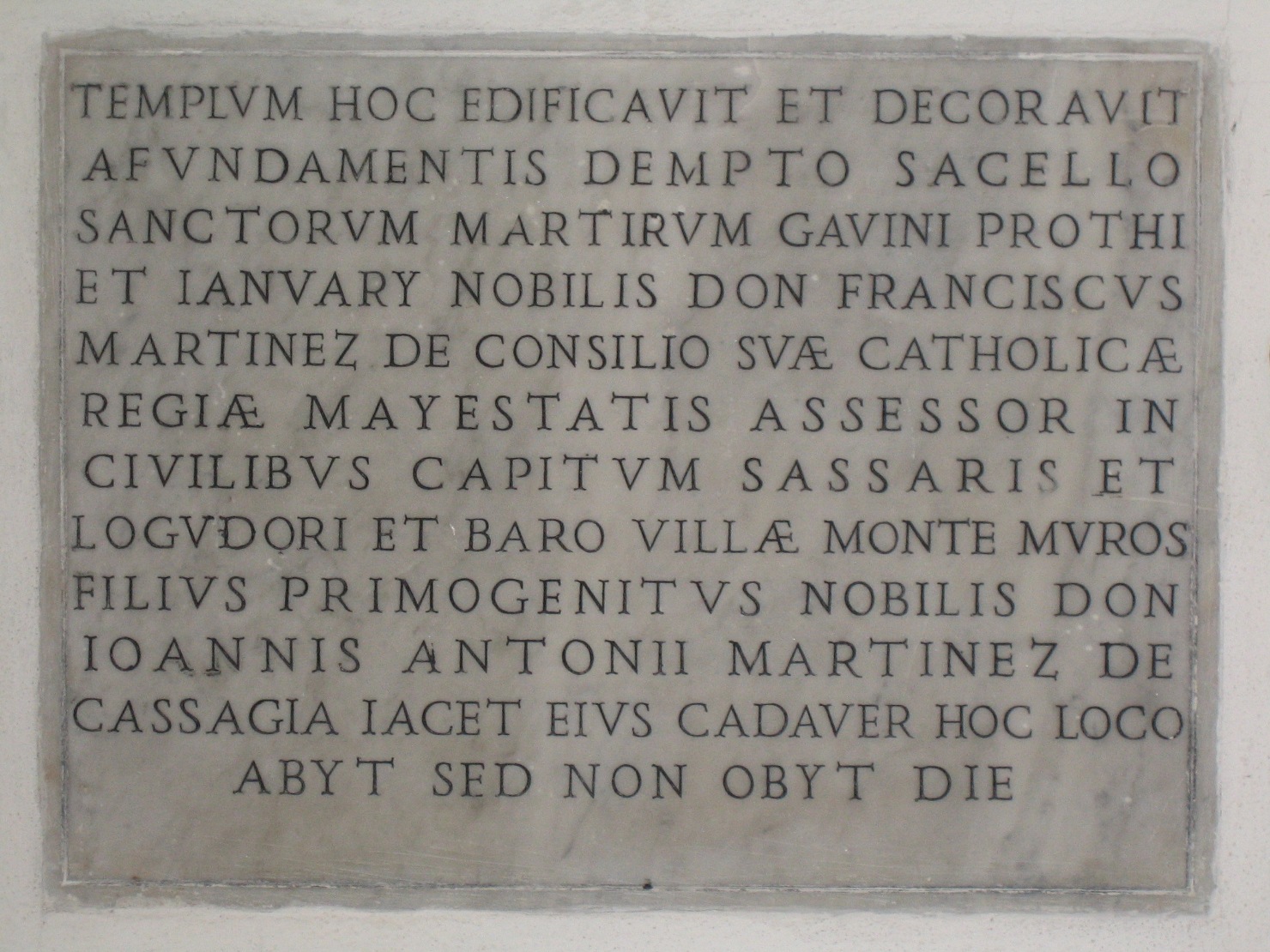 lapide commemorativa - bottega sarda (fine/ inizio secc. XIX/ XX)