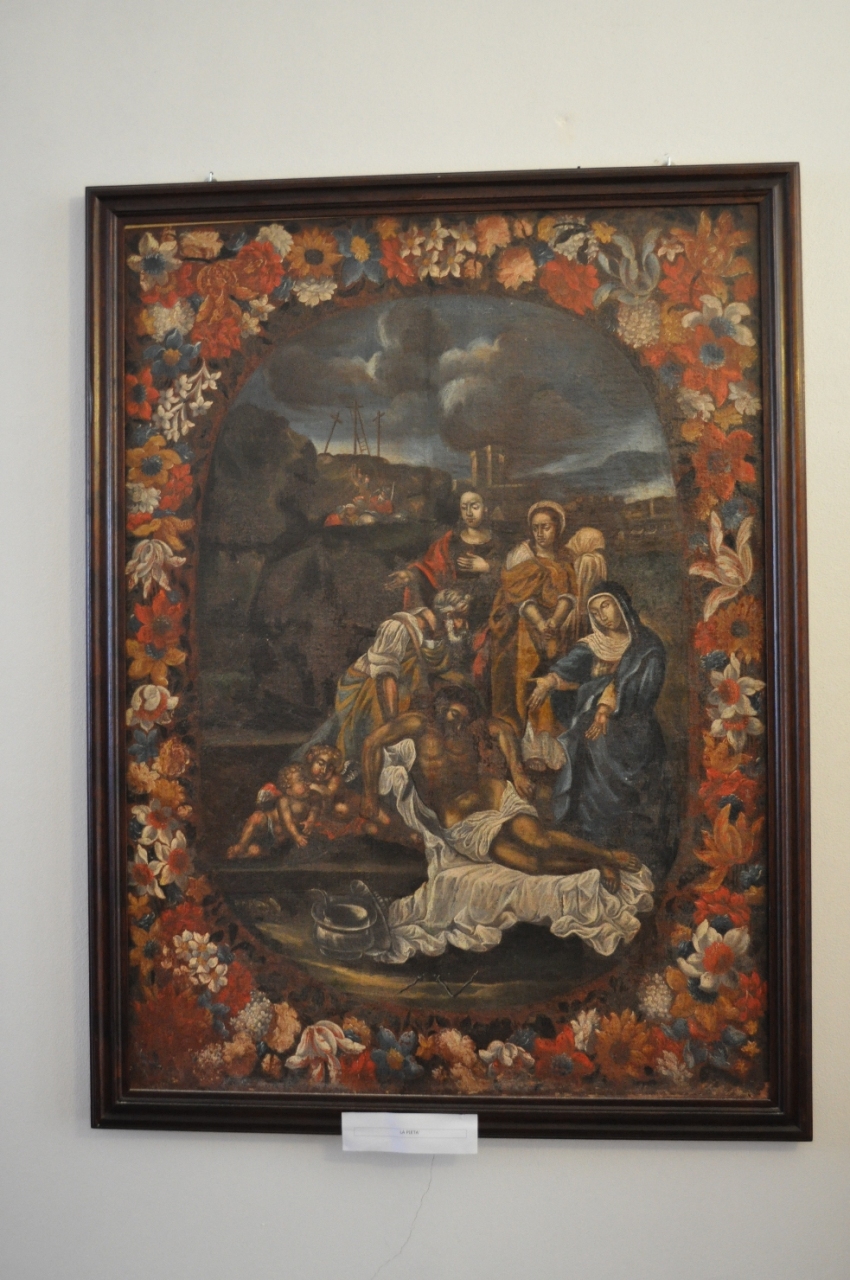 compianto sul Cristo morto, compianto sul Cristo morto (dipinto) di Lopez Giuseppe (attribuito) (sec. XVIII)