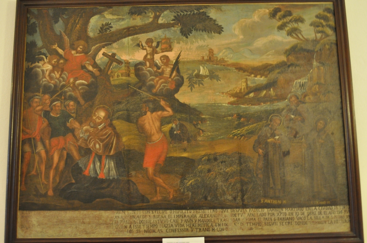 Il martirio di San Ponziano papa, Il martirio di San Ponziano papa (dipinto) di Are Pietro Antonio (sec. XVIII)