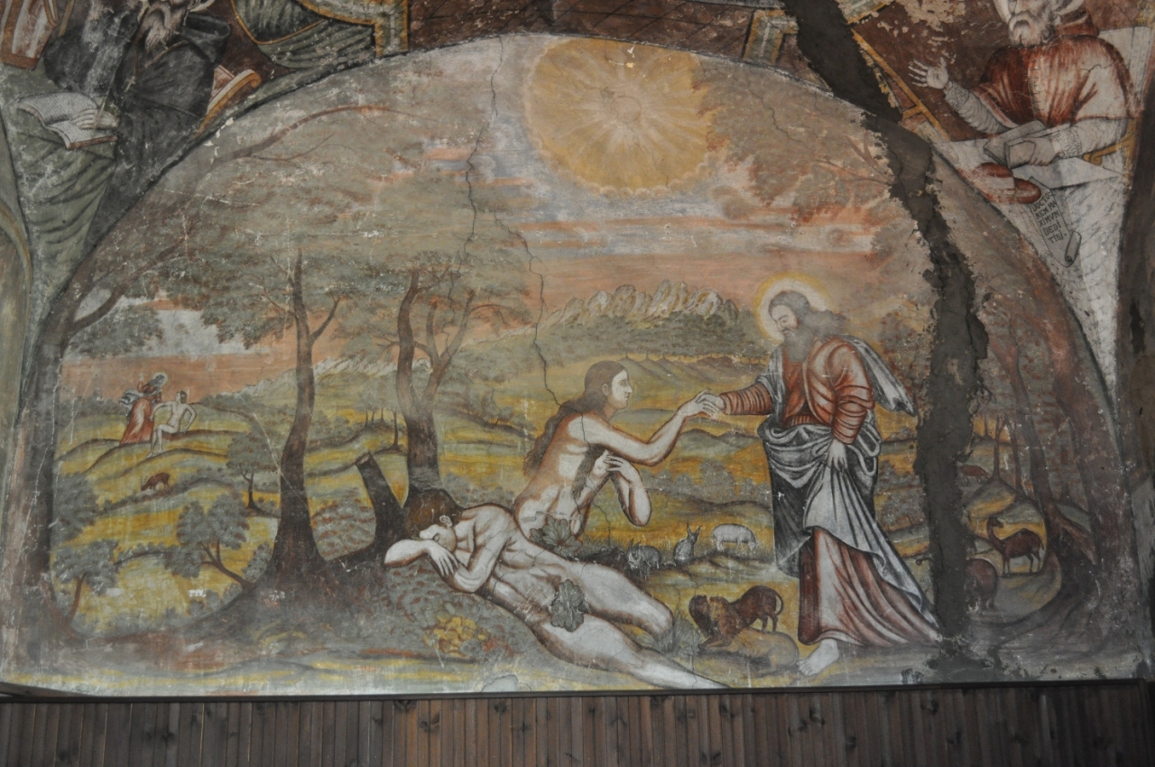 creazione di Eva (dipinto) di Are Pietro Antonio (sec. XVIII)