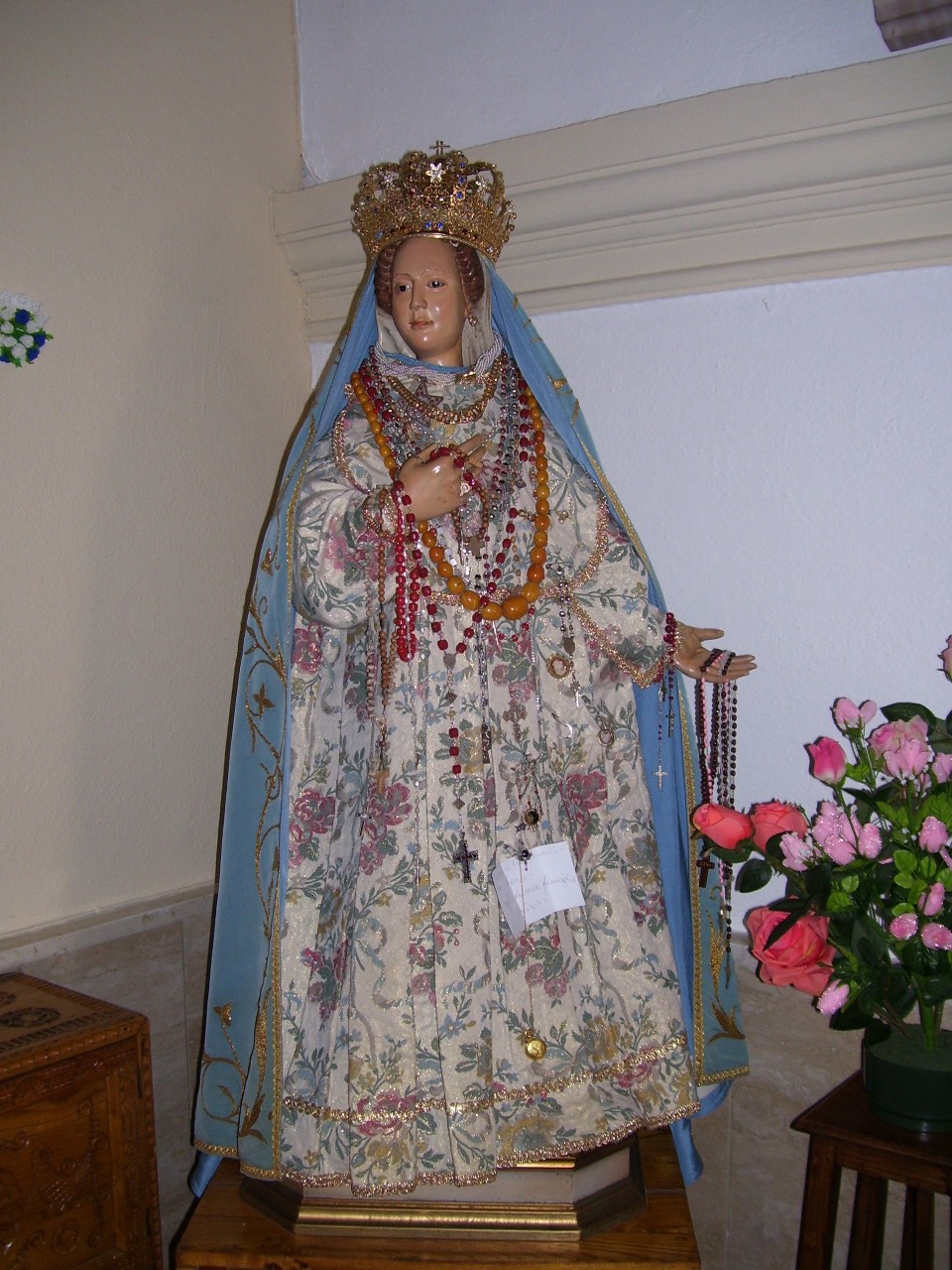 S'Annossata, Madonna annunciata (statua vestita) - bottega napoletana (prima metà sec. XVIII)