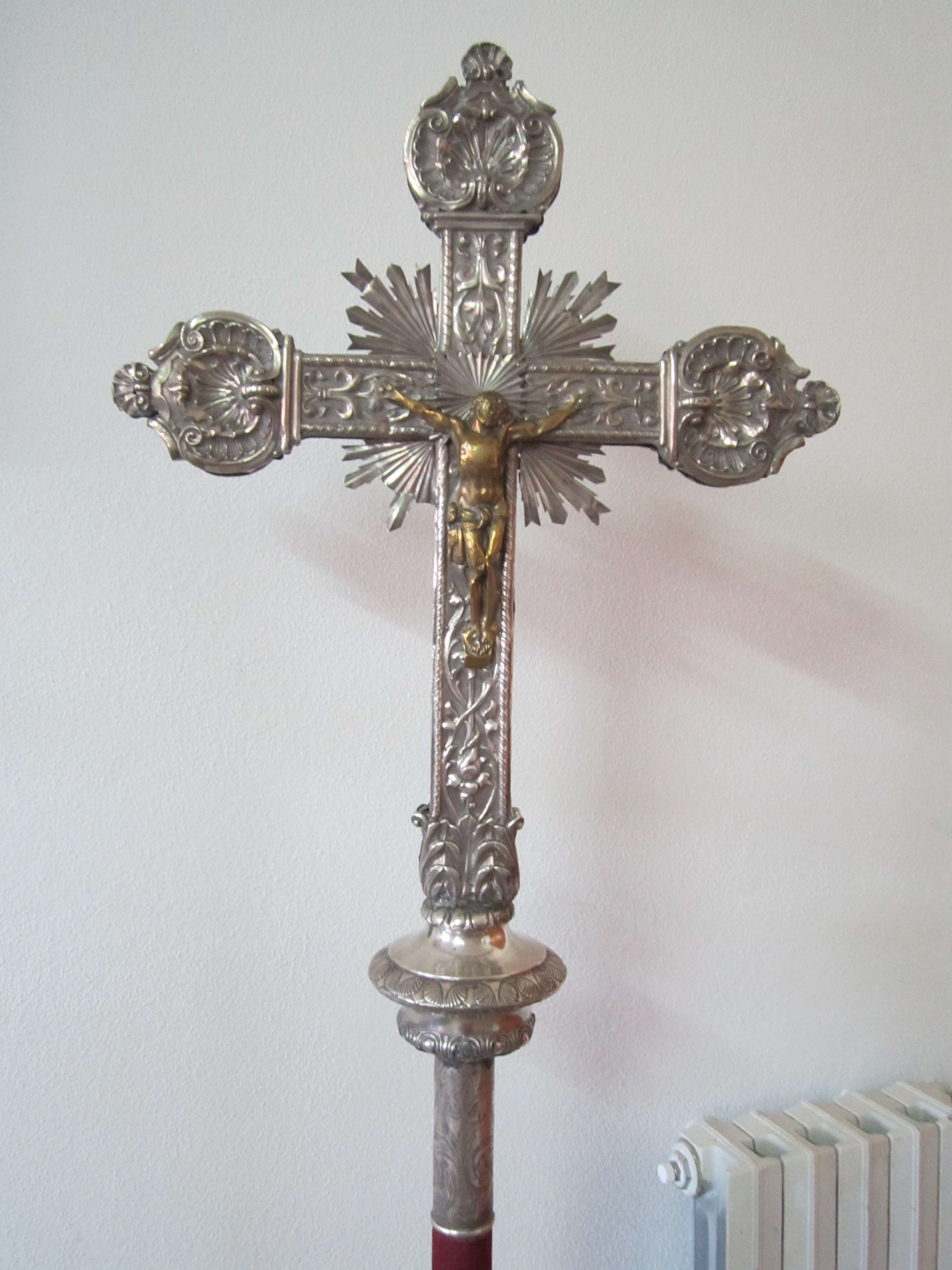 croce processionale - bottega sarda (secc. XVII/ XVIII)