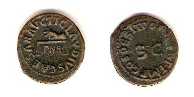 moneta - quadrante (Eta' di Claudio)