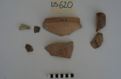 materiale proveniente da Unità Stratigrafica (ceramica, reperti fittili) (limiti cronologici non precisabili)