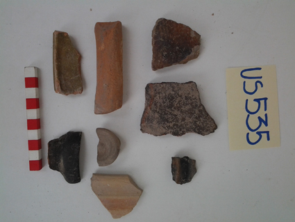materiale proveniente da Unità Stratigrafica (ceramica) (limiti cronologici non precisabili)