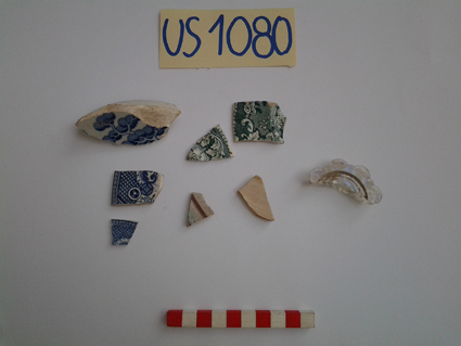 materiale proveniente da Unità Stratigrafica (ceramica, metallo, vetro) (limiti cronologici non precisabili)