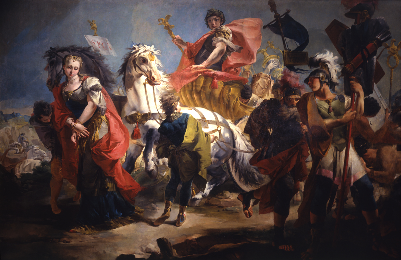 trionfo di Aureliano (dipinto, opera isolata) di Tiepolo Giovanni Battista (primo quarto sec. XVIII)