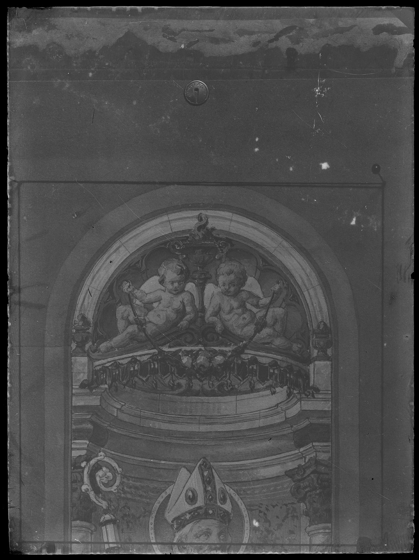 L1680 (negativo) di studio di vetrate artistiche Moretti-Caselli (fine/ inizio XX/ XXI)