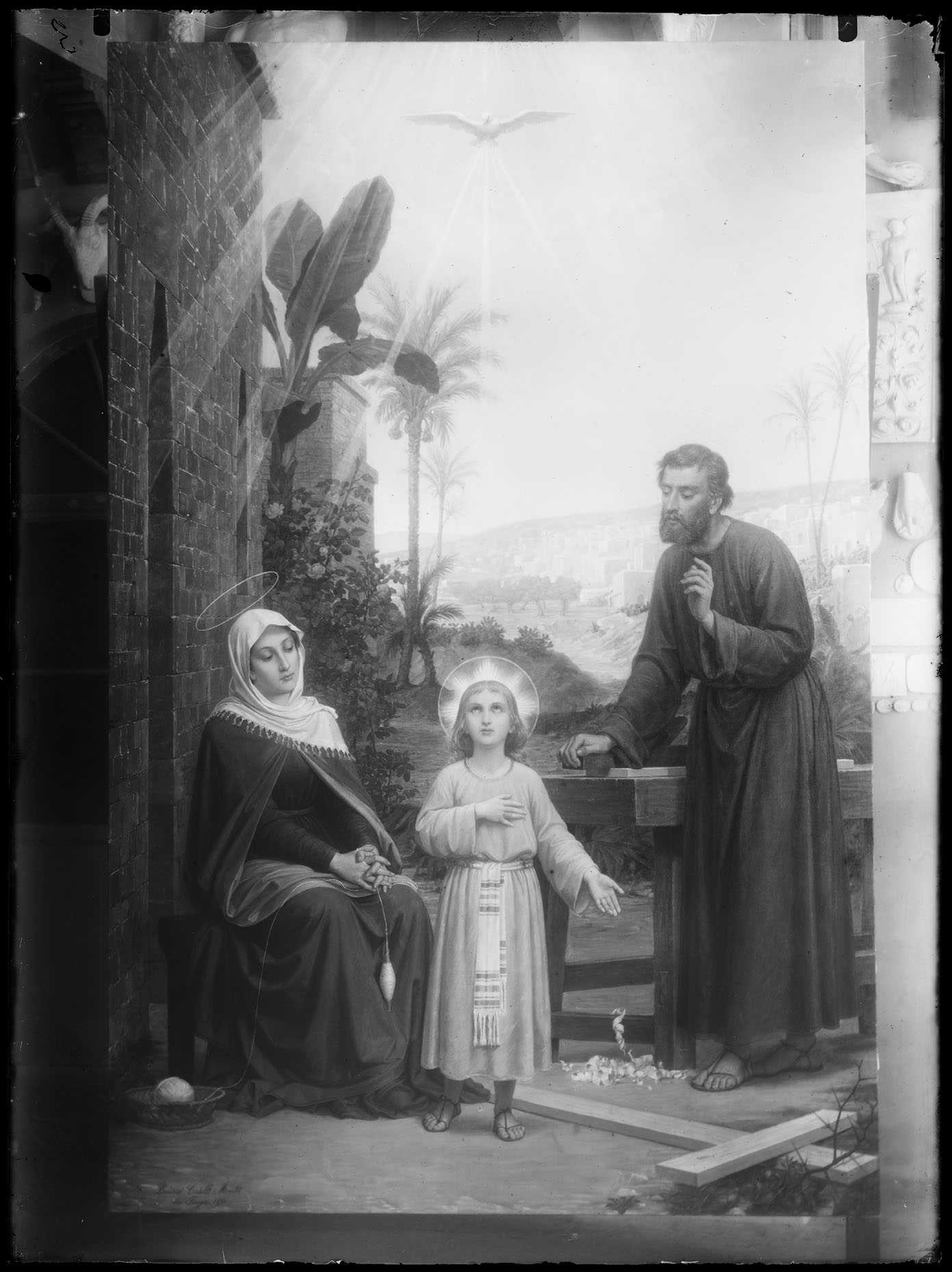 L1564 (negativo) di studio di vetrate artistiche Moretti-Caselli (fine/ inizio XX/ XXI)