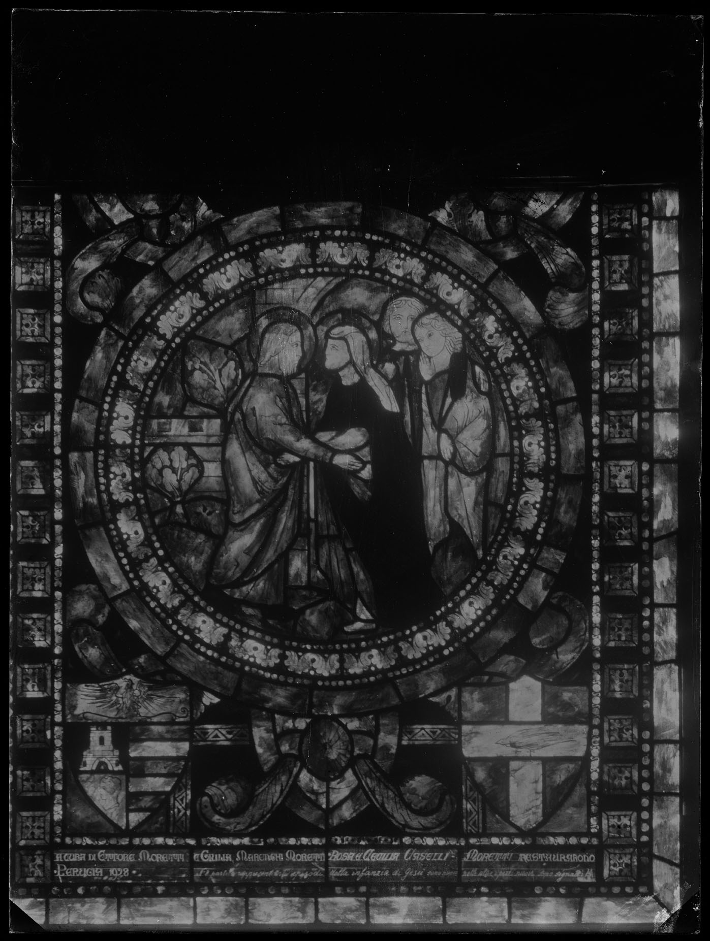 L1685 (negativo) di studio di vetrate artistiche Moretti-Caselli (fine/ inizio XX/ XXI)