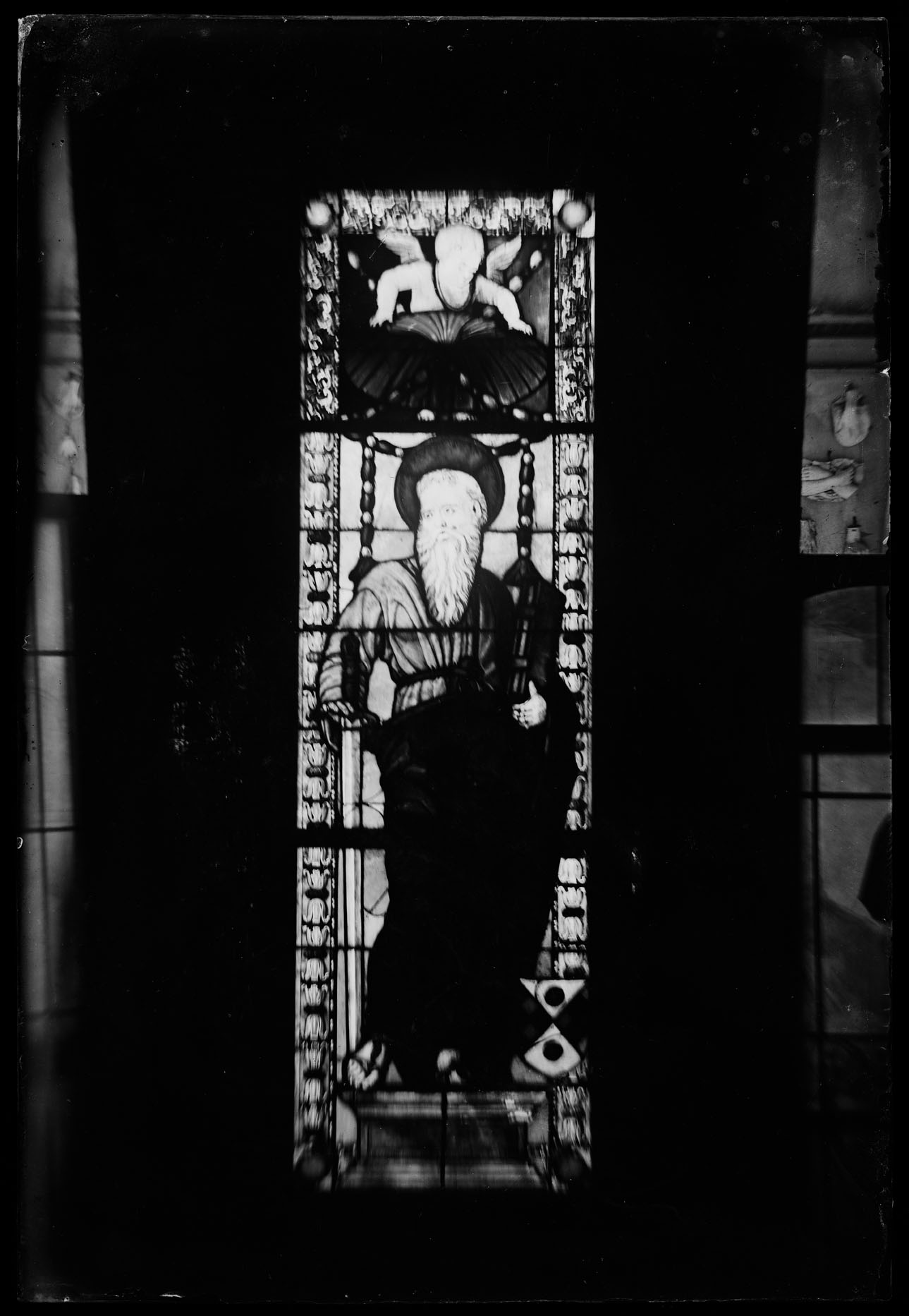 L1690 (negativo) di studio di vetrate artistiche Moretti-Caselli (fine/ inizio XX/ XXI)