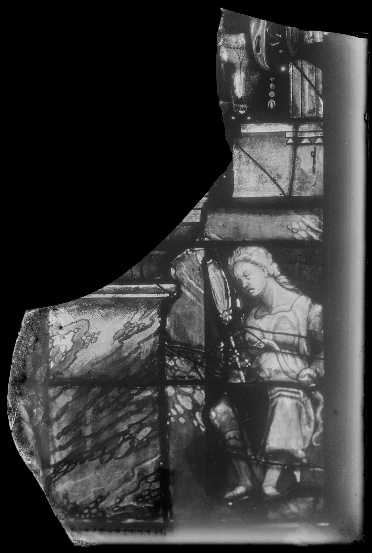 L1759 (negativo) di studio di vetrate artistiche Moretti-Caselli (fine/ inizio XX/ XXI)