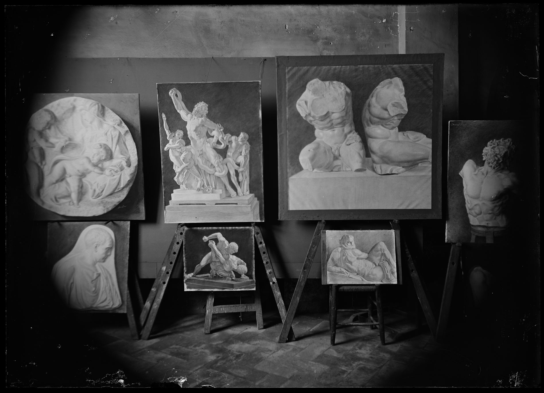 L1641 (negativo) di studio di vetrate artistiche Moretti-Caselli (fine/ inizio XX/ XXI)