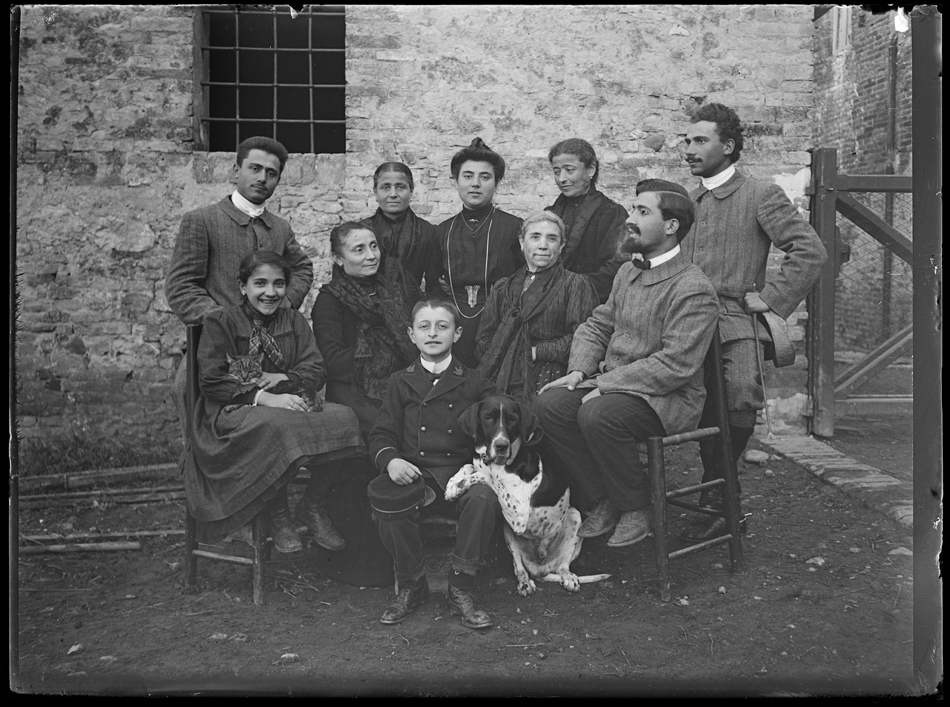 L2046 (negativo) di studio di vetrate artistiche Moretti-Caselli (fine/ inizio XX/ XXI)