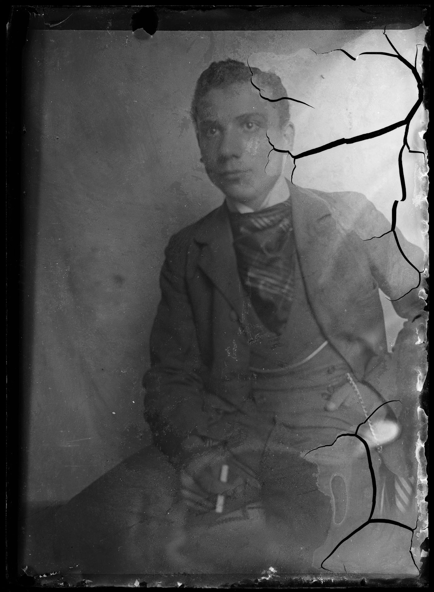 L2134 (negativo) di studio di vetrate artistiche Moretti-Caselli (fine/ inizio XX/ XXI)