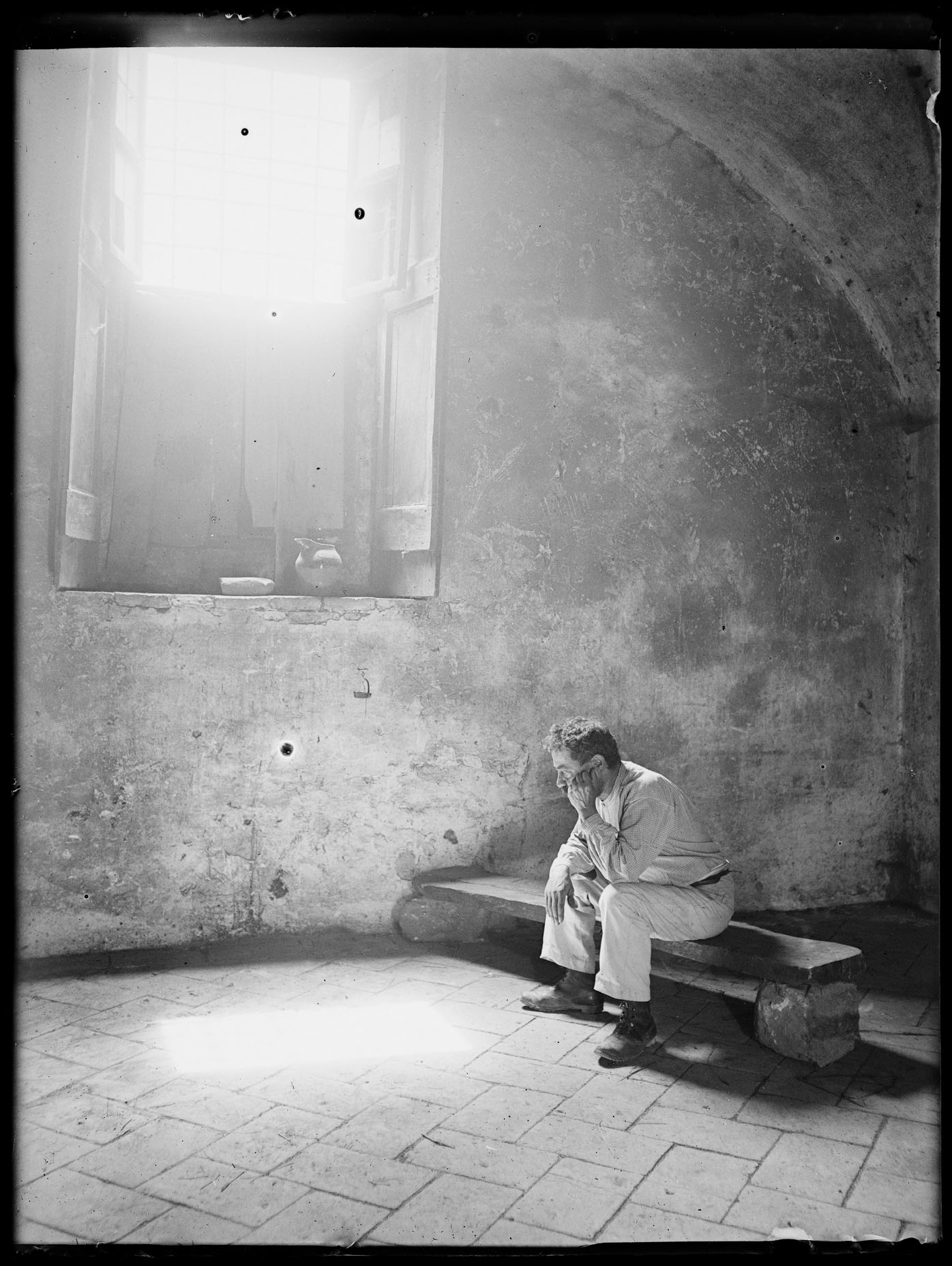 L2033 (negativo) di studio di vetrate artistiche Moretti-Caselli (fine/ inizio XX/ XXI)