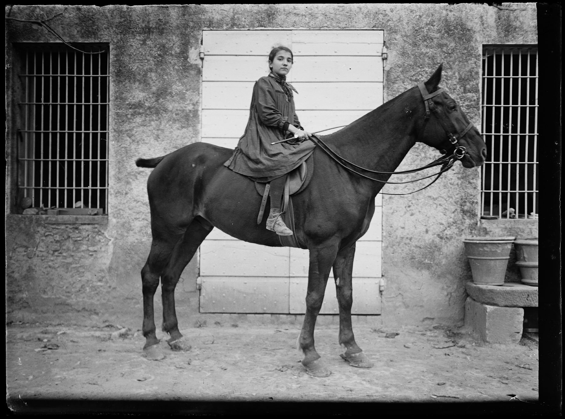 L2042 (negativo) di studio di vetrate artistiche Moretti-Caselli (fine/ inizio XX/ XXI)