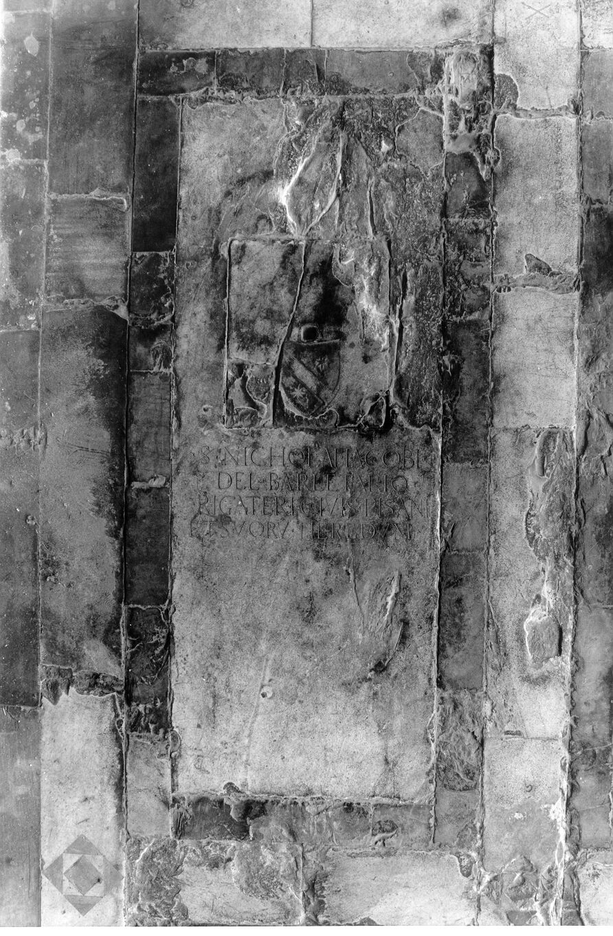 Nicola del Barletario, rigattiere (lastra tombale) - bottega pisana (secc. XV/ XVI)