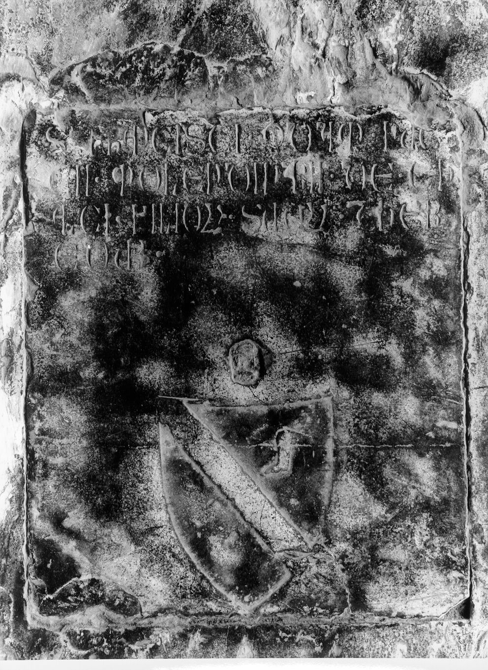 Francesco di Puccio da Calci, macinatore (lastra tombale) - bottega pisana (sec. XV)
