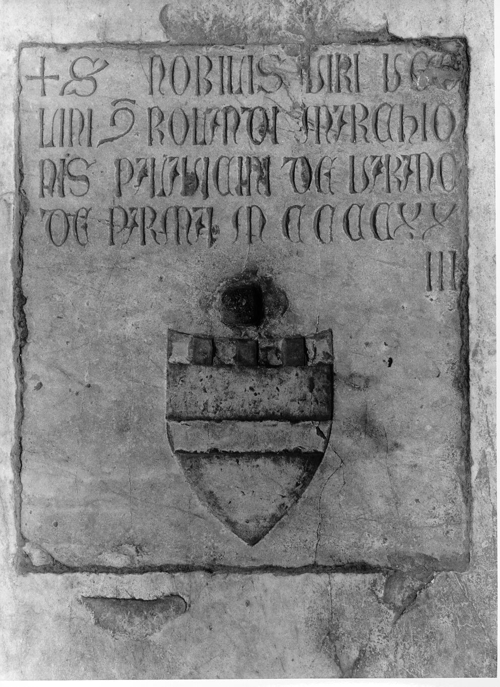 Ugolino di Rolando dei marchesi Pallavicini da Varanoda Parma (lastra tombale) - bottega pisana (sec. XV)