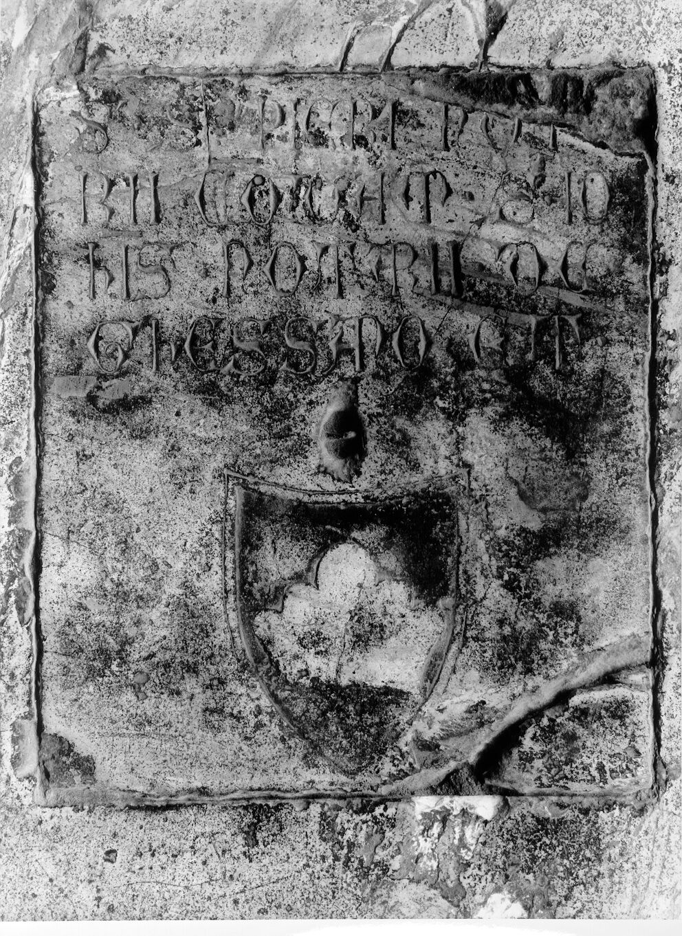 Piero di Giovanni da Ghezzano, notaio (lastra tombale) - bottega pisana (sec. XV)
