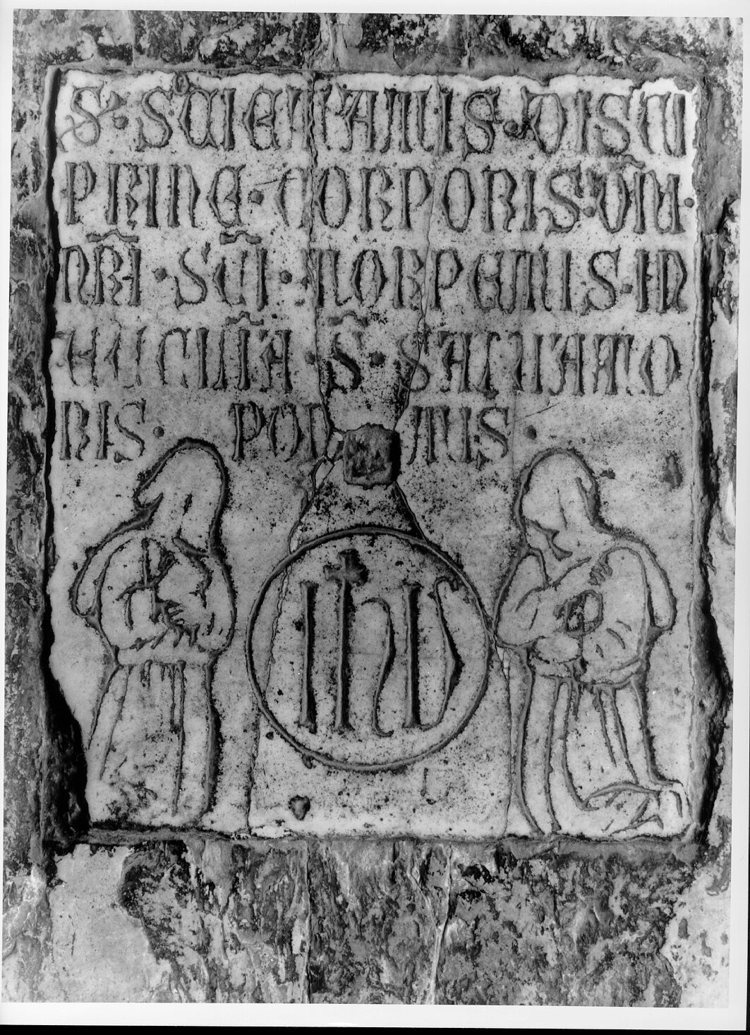 Compagnia del Corpus Domini, di San Torpè in San Salvatore (lastra tombale) - bottega pisana (sec. XV)