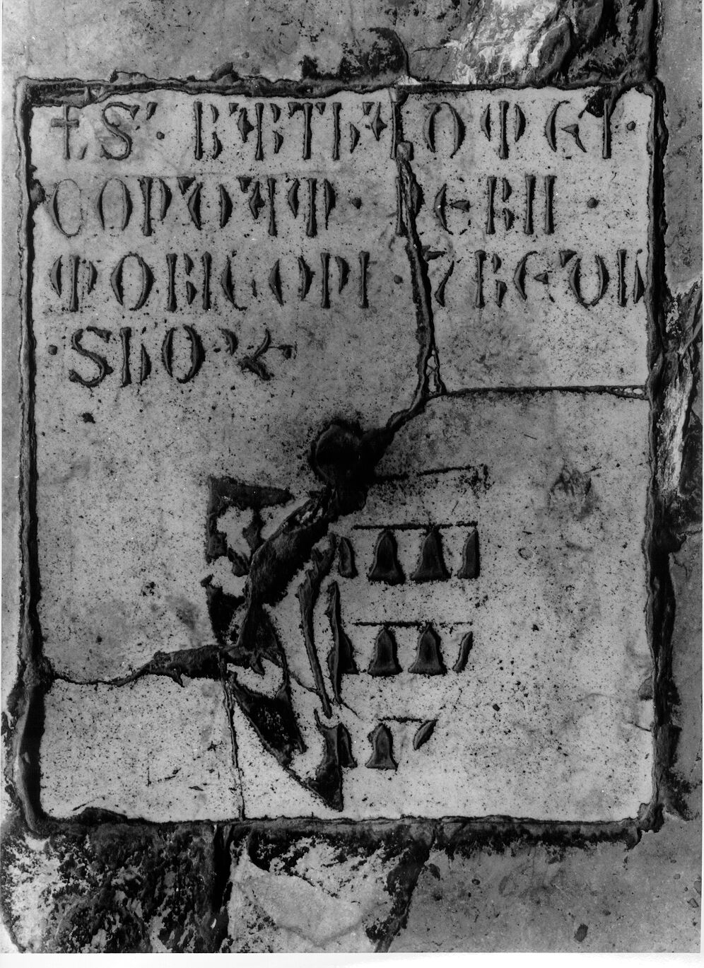 Bartolomeo di Neri Moriconi (lastra tombale) - bottega pisana (sec. XIV)
