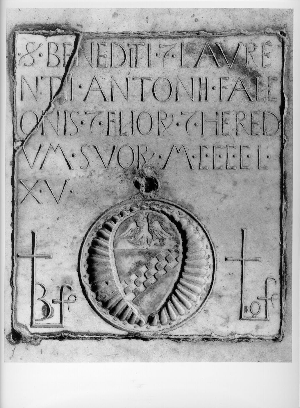 Benedetto e Lorenzo di Antonio Falcone (lastra tombale) - bottega pisana (sec. XV)