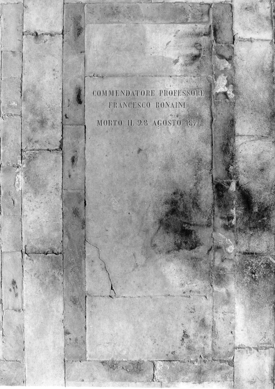 Francesco Bonaini (lastra tombale) - bottega pisana (sec. XIX)