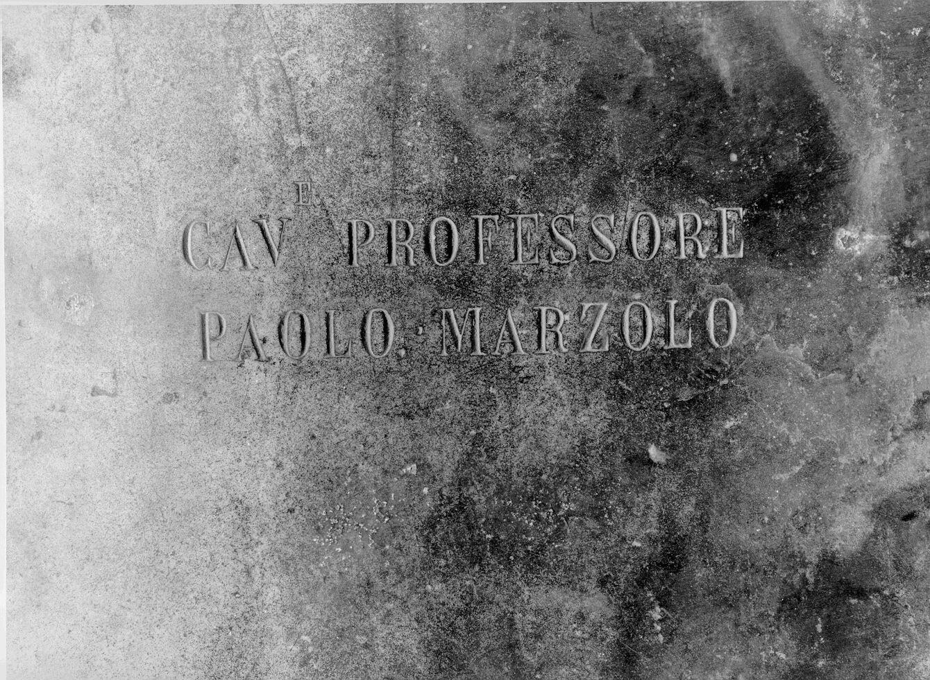Paolo Marzolo (lastra tombale) - bottega pisana (sec. XIX)