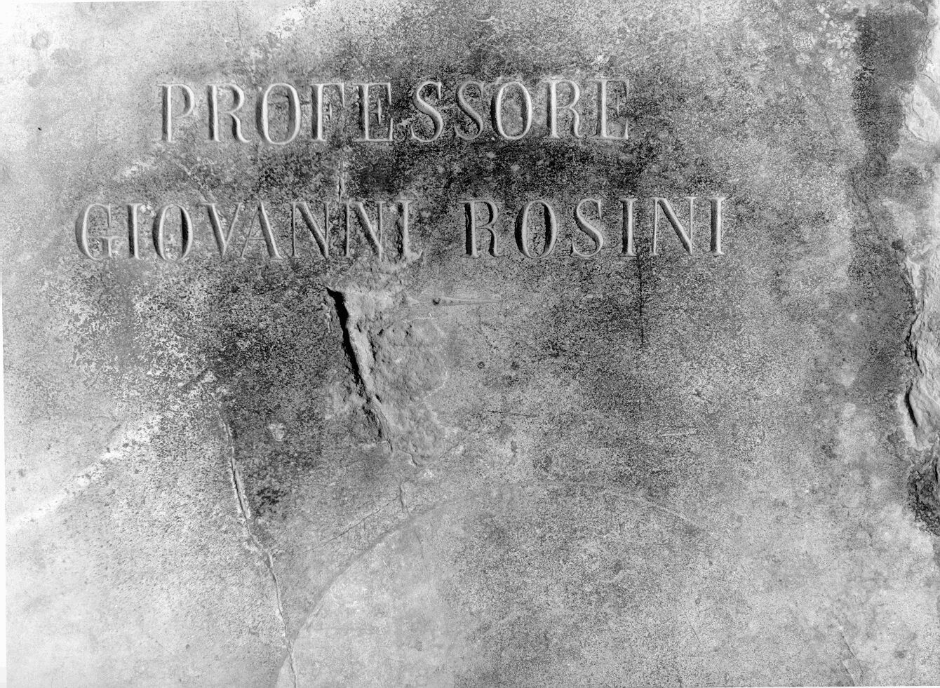 Giovanni Rosini (lastra tombale) - bottega pisana (sec. XIX)